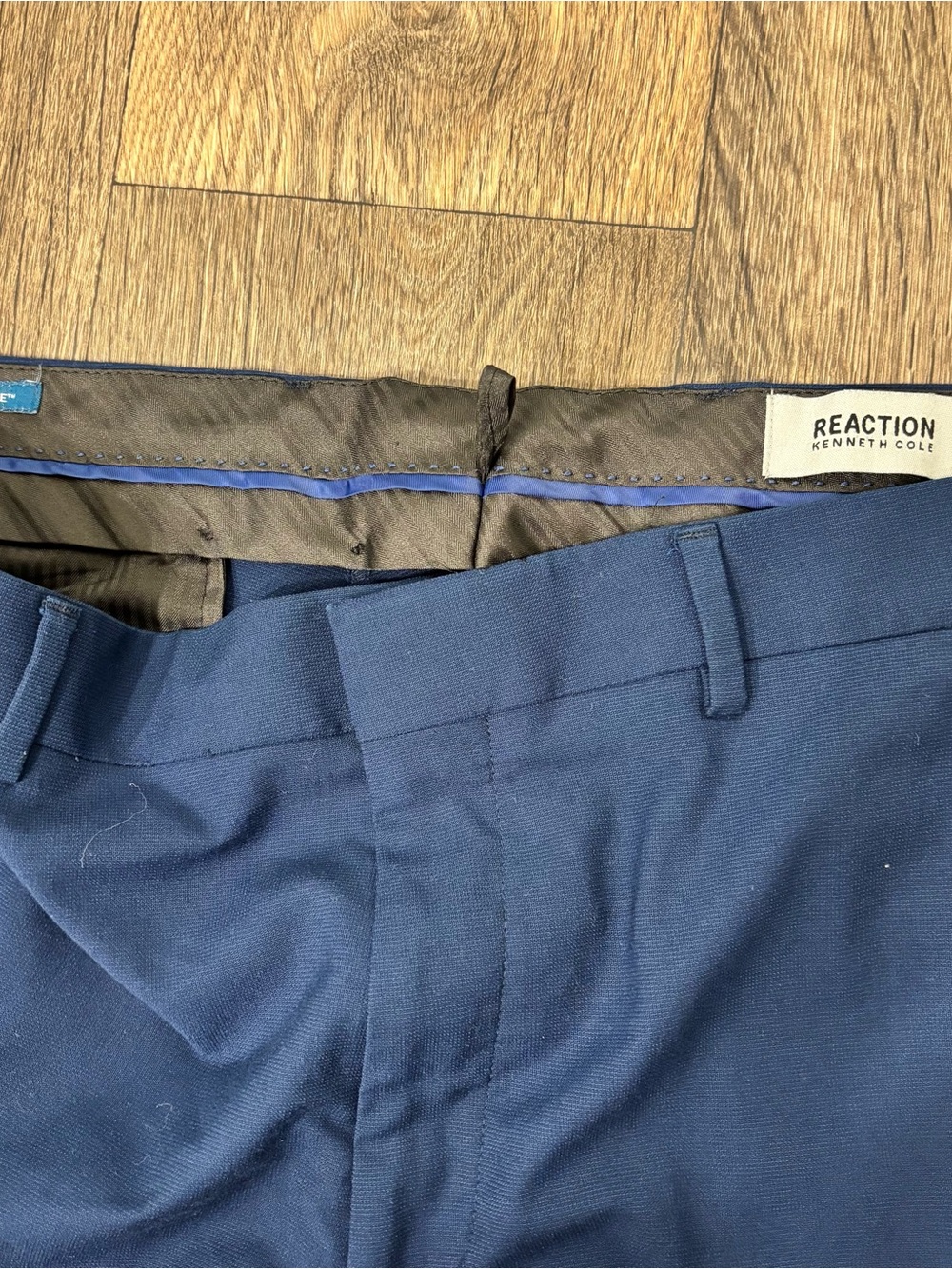 Kenneth Cole Men's Navy Dress Pants - Picture 2 of 4